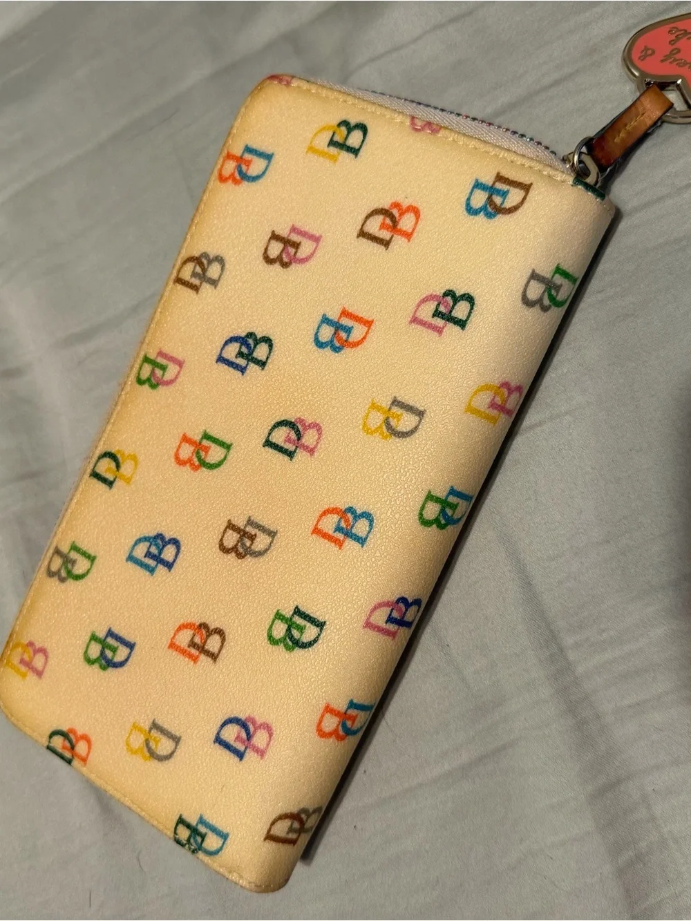 Dooney & Bourke Y2K vintage rainbow zip wallet